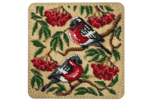 Набір для створення органайзера з вишитою кришкою «Снігурі на гілці» FLZB-252